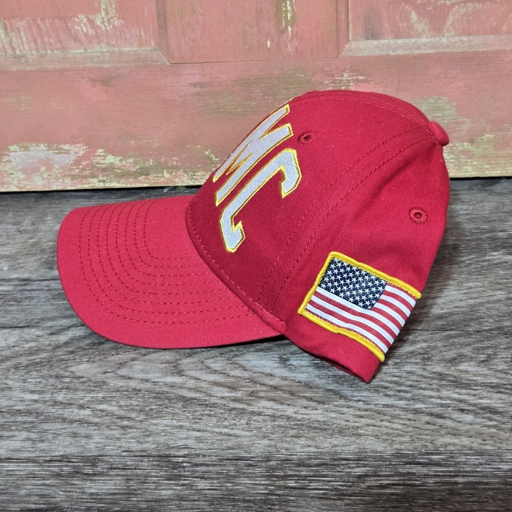 USMC UNITED STATES MARINE CORPS Blue BULLDOG MASCOT HAT Military Baseball - Picture 3 of 14